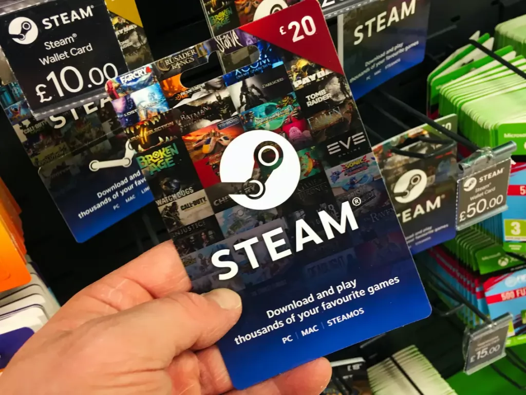 steam wallet gift card